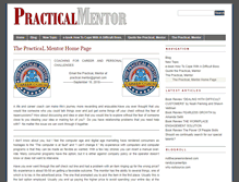Tablet Screenshot of practicalmentor.com
